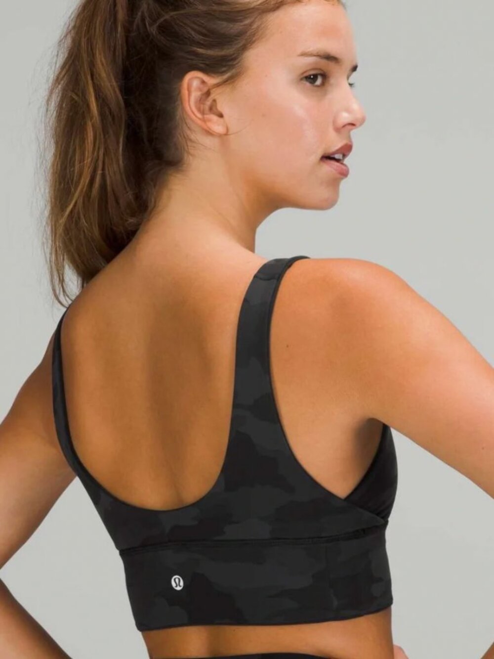lululemon Align™ Reversible Bra Black/Heritage 365 Camo Deep Coal - Size 6